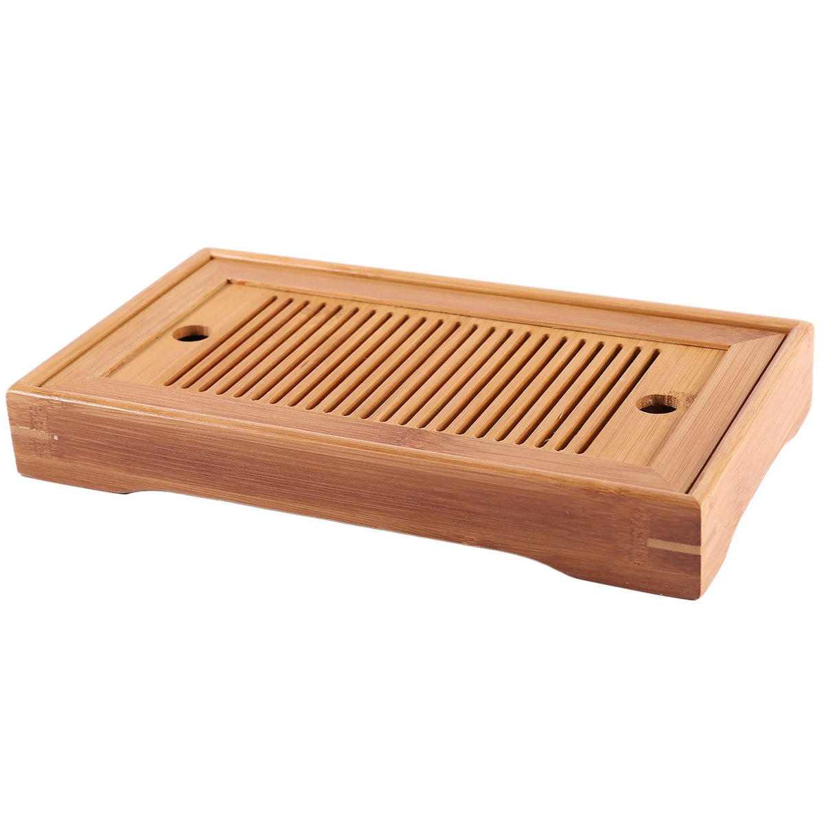 ABKW-2X Bamboo Tea Trays Kung Fu Tea Accessories Tea Tray Table With Drain Rack 25X14X3.5Cm Chinese Tea Serving Tray Set Vue