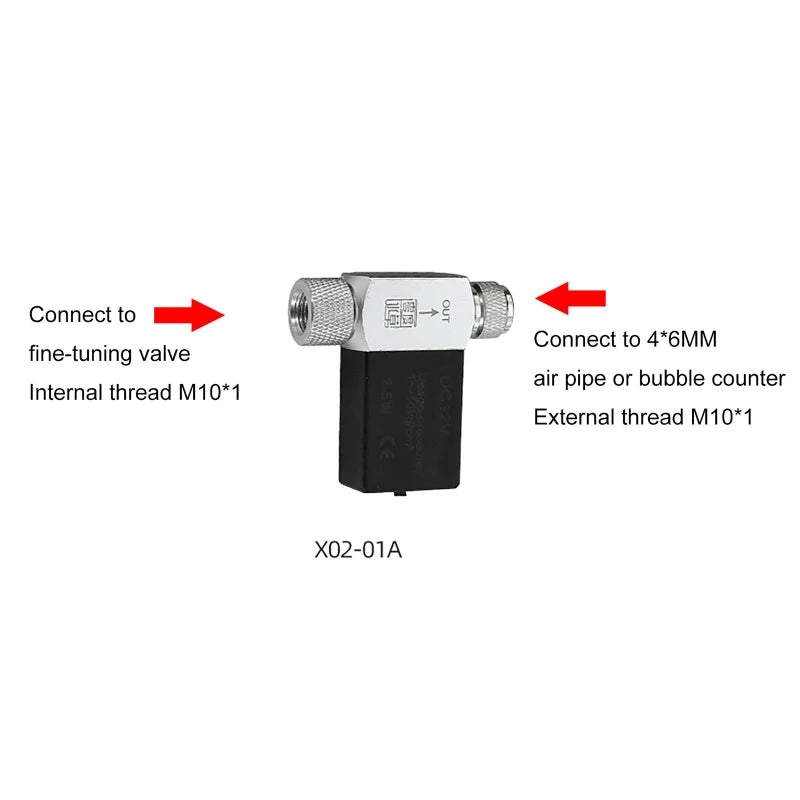 Aquarium CO2 Timed Electric Valve | Digital Timer & Bubble Counter Aquarium CO2 Valve Vue