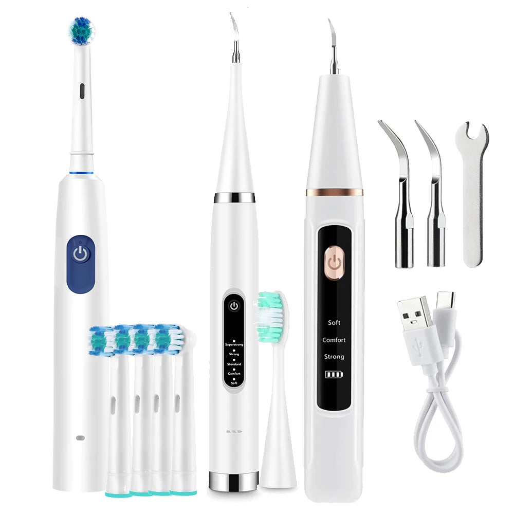 Electric Sonic Toothbrush Oral Care Kit – Whitening & Plaque Removal Electric Toothbrush Vue