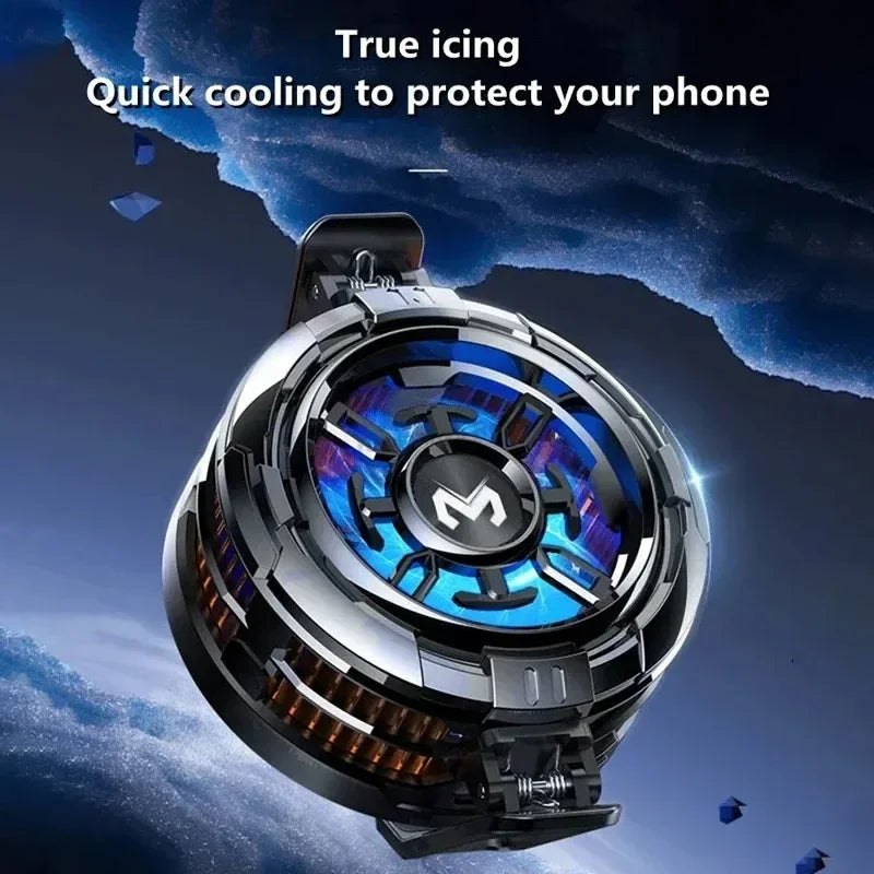 MEMO CX08 Mobile Phone Ice Cooler Magnetic Cooling Fan Case Radiator For PUBG Gaming Back Clip Cool Heat Sink For Smartphones Vue