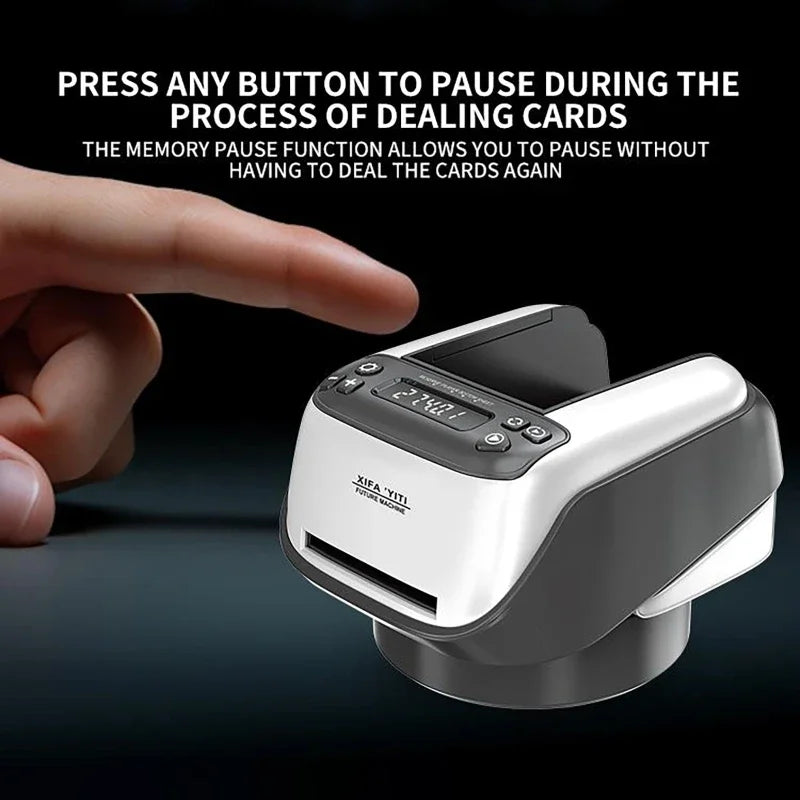 Automatic Card Dealer Machine 360° Rotating Rechargeable Card Dealer Machine Vue