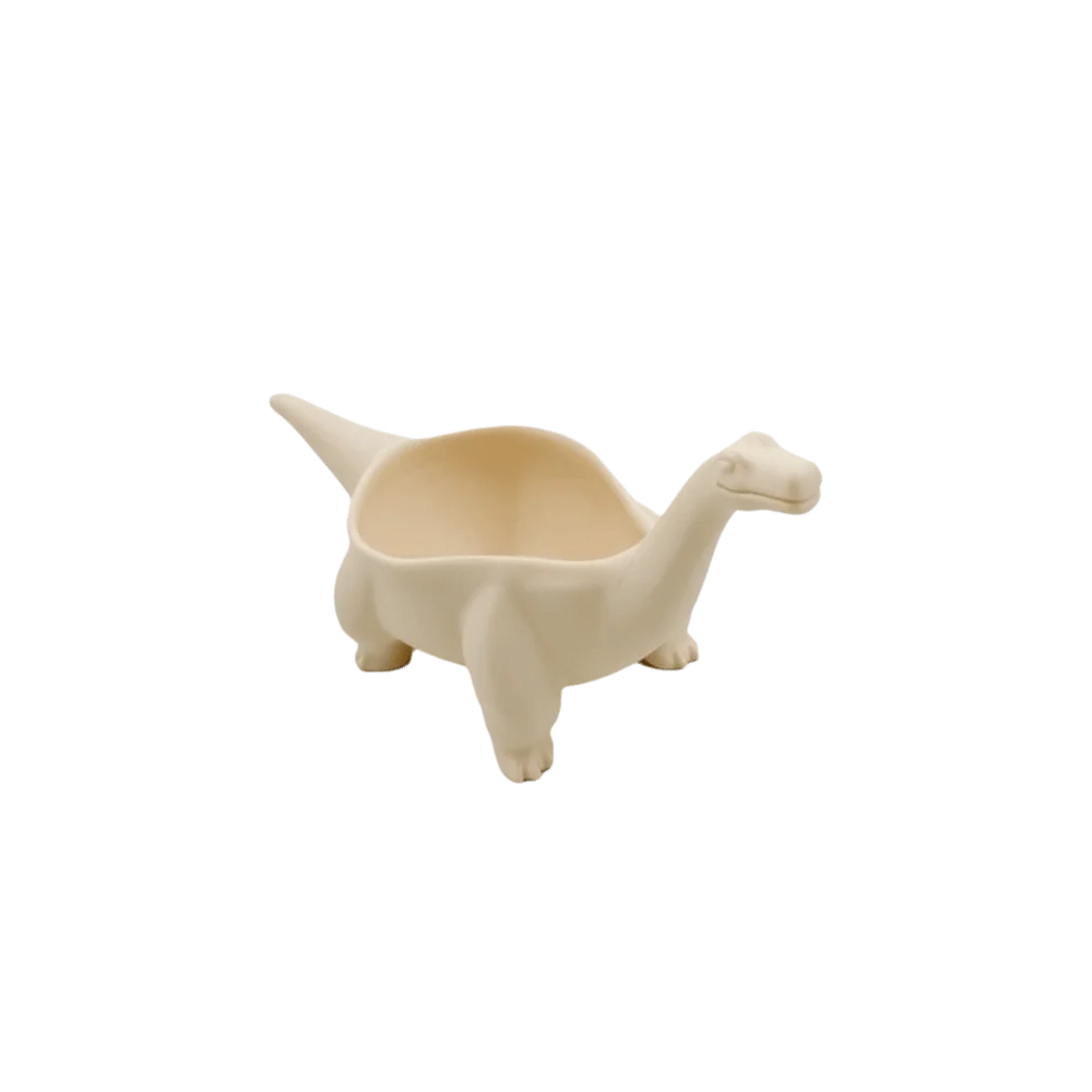 Container 3D Printed Dinosaur Flowerpot Funny Ornaments Mini Flower Pot Desktop Decoration Plant Planting Pot Table Vue Beige Diplodocus