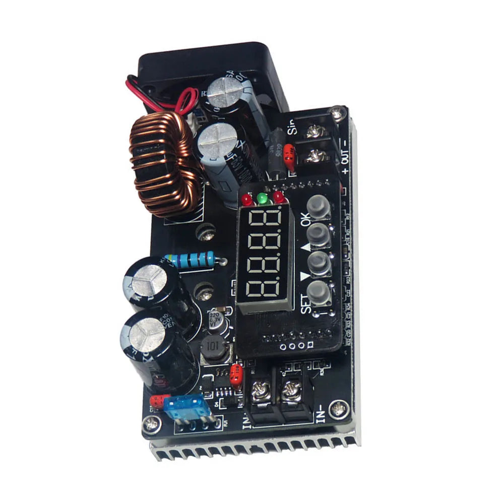 DKP6008 CNC Adjustable DC Step-down Stabilized Power Supply Module Constant Voltage and Constant Current Voltmeter with Fan Vue