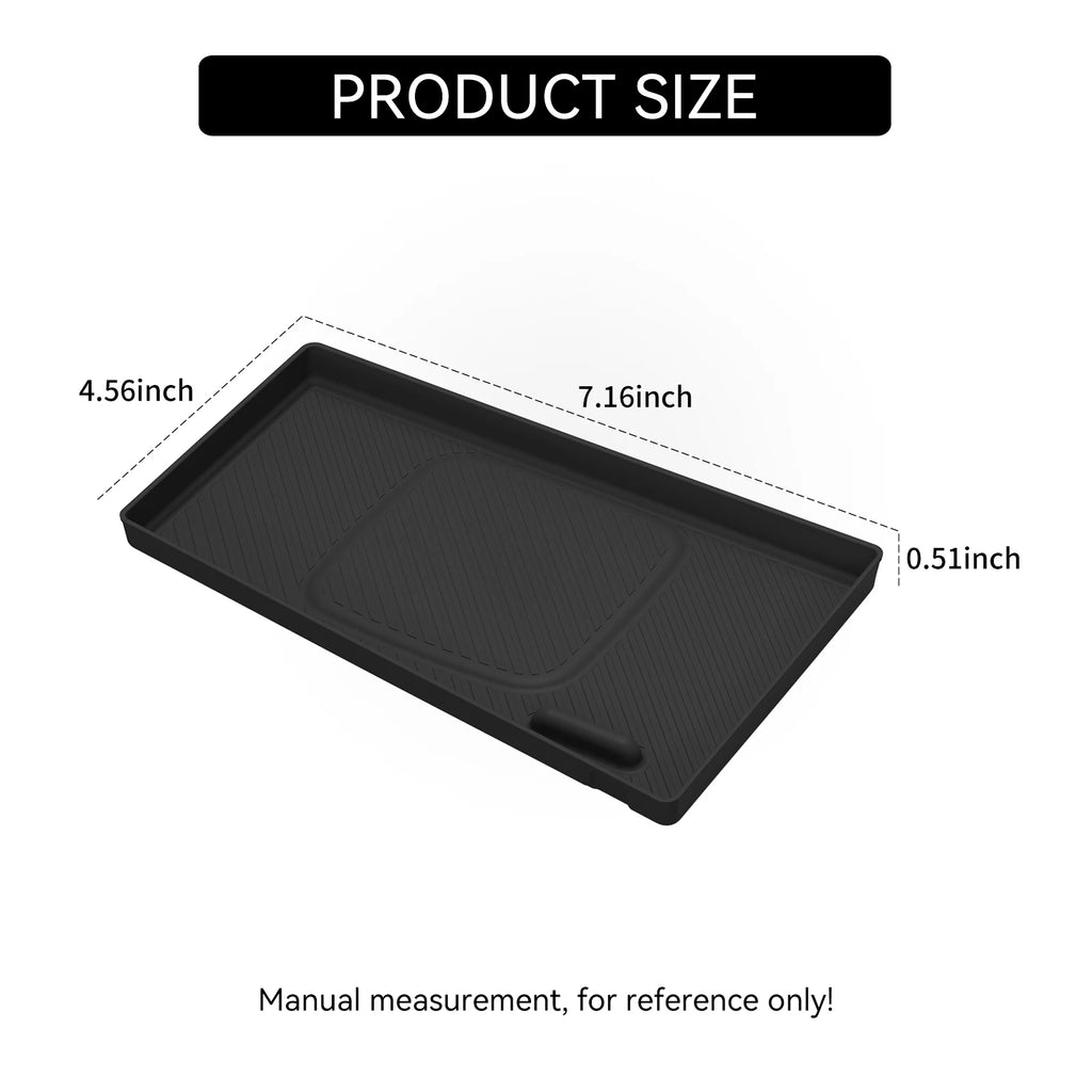 Smabee for Kia Sportage NQ5 2022-2026 Car Wireless Charging Pad Silicone Anti-slip Mat Center Phone Mat Accessiories Black Vue
