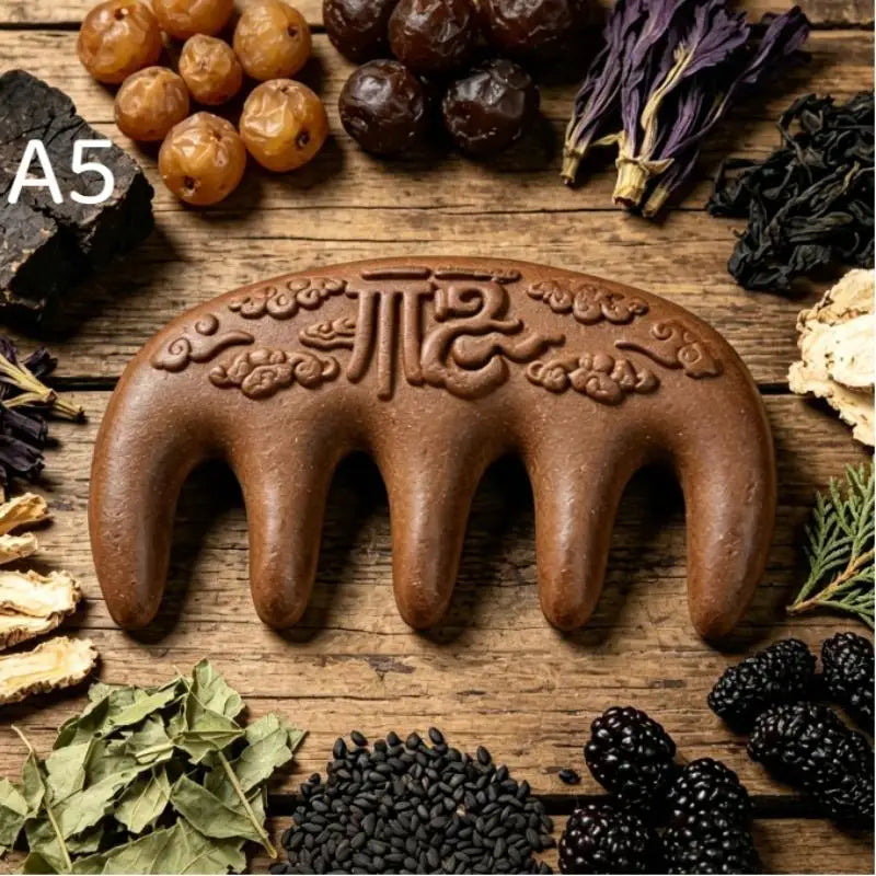 Natural Meridian Scalp Massage Wooden Comb Head Relax Tool Boost Scalp And Hair Health Care Vue A5
