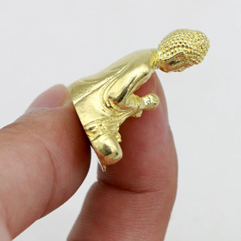 2Colors Pure Brass Miniature Shakyamuni Buddha Decoration Home Decor Miniature Figurine Vue
