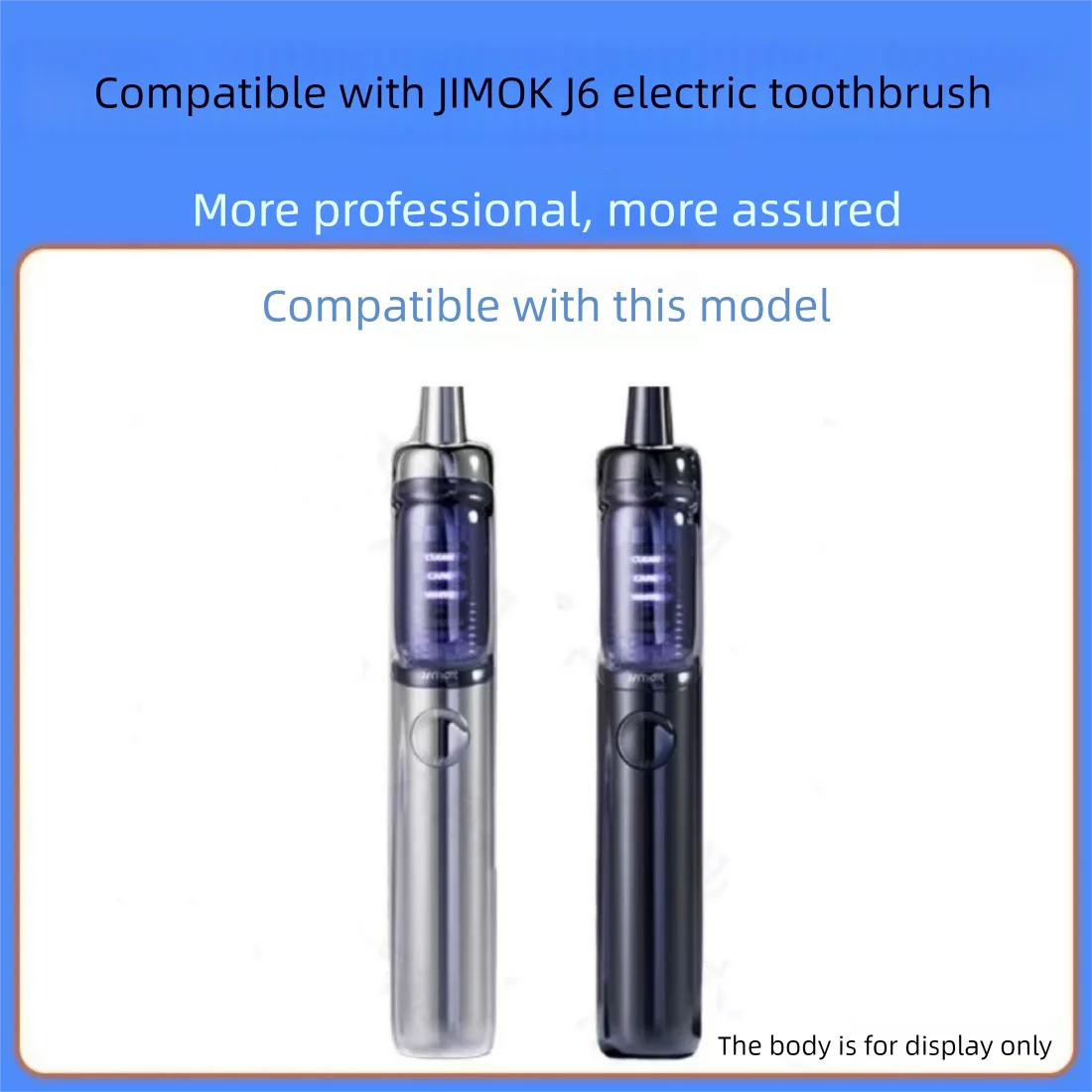 For JIMOK J6 Electric Toothbrush Head Replacement Heads DuPont Bristles Vacuum Replace Nozzles Vue