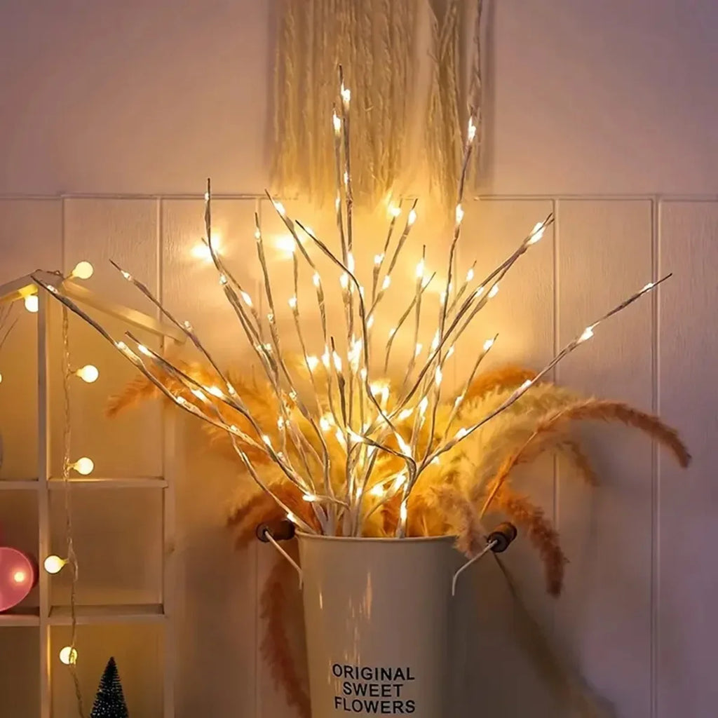 1 PC White Birch Branch Light LED Festive Lights Battery Operated For Christmas Party Wedding Decoration Twig Outdoor Lights Vue