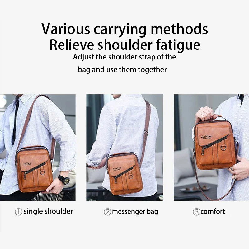 Classic Multi Pocket Sport Shoulder Bag Durable Water Resistant Nylon