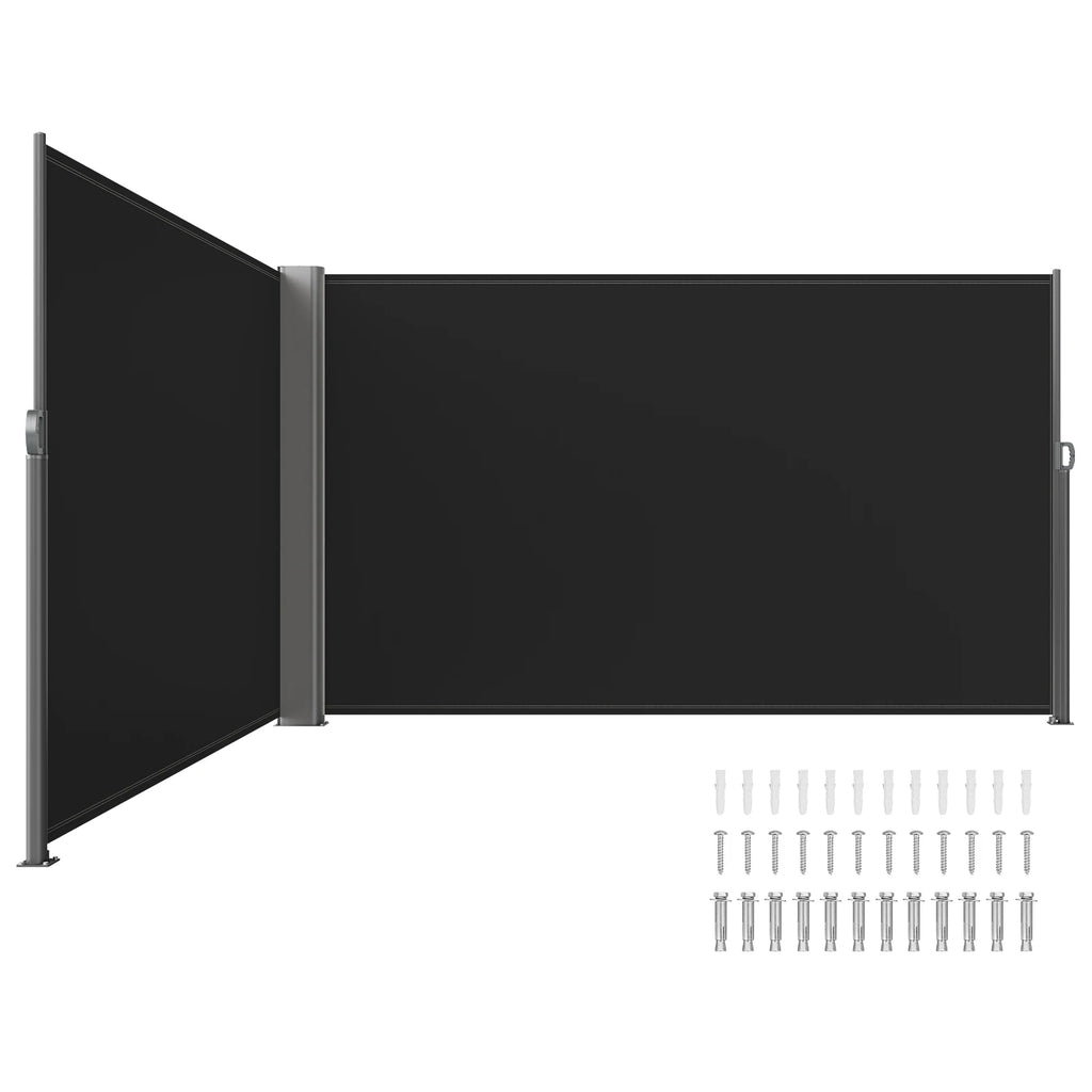 Retractable Side Awning Patio Privacy Screen | UV Wind Shield Retractable Side Awning Vue
