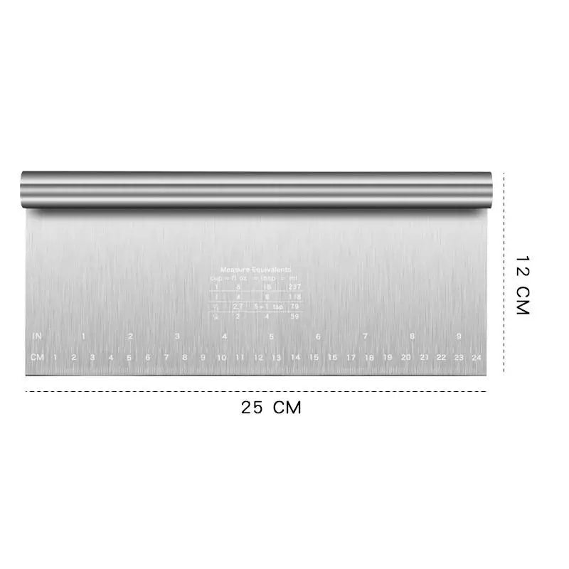 Stainless Steel Cake Scraper DIY Dough Pastry Spatula Buttercream Edge Smoother Cake Decorating Tools Baking Accessories Vue 25cm