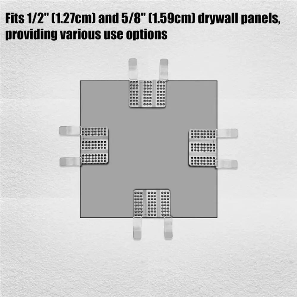 1/2 Inch Wall Repair Clips Stainless Steel Fasteners With Screws Hole Repair Patch Easy Install Strong Metal Metal Backing Clips Vue