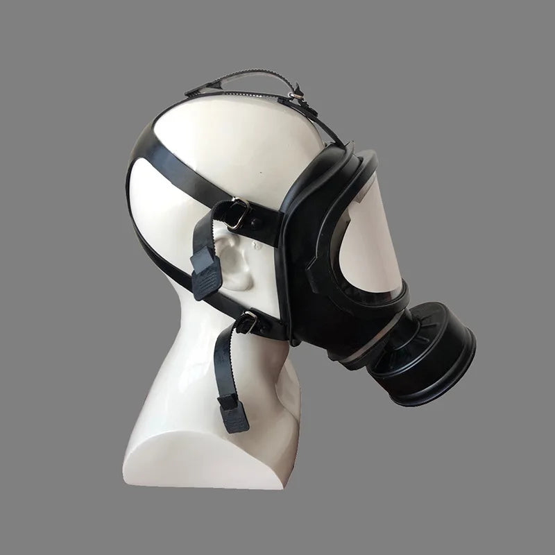 Black MF14 Full Face Gas Mask Military Chemical Respirator Natural Rubber For Painting Spraying Welding Work Safety Protection Vue