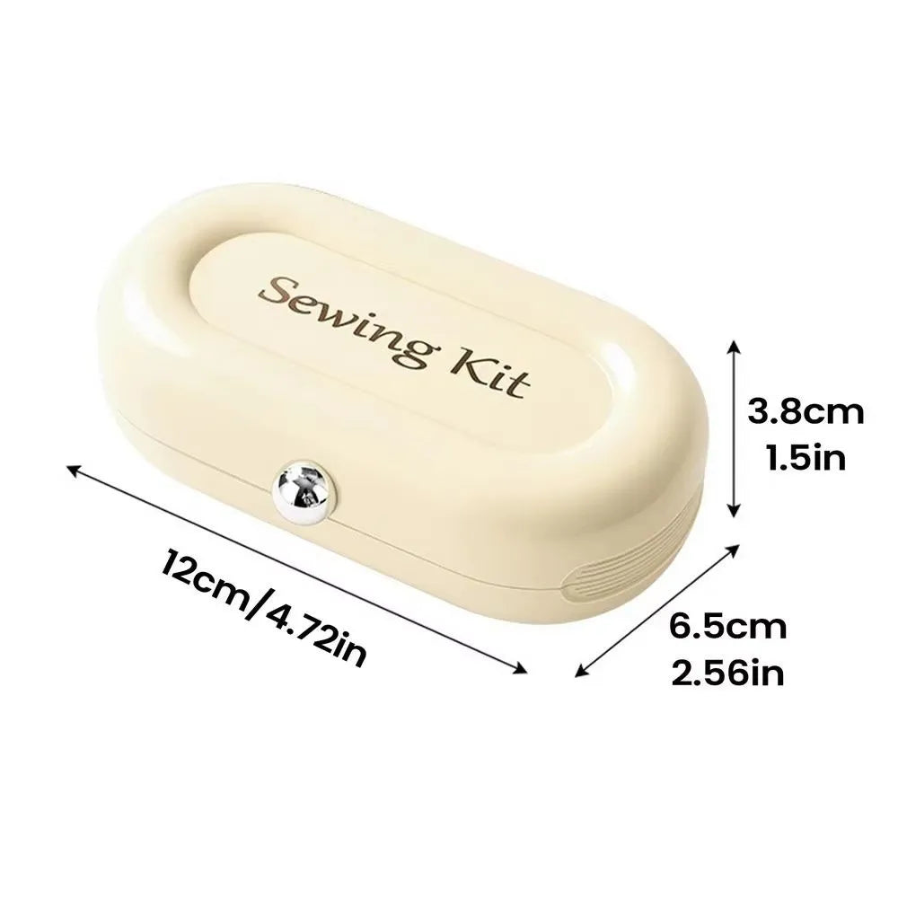 Space Saving Magnetic Needle And Thread Kit Portable Threads DIY Sewing Box Set Small Multi-Purpose Hand Sewing Tool Kit Indoor Vue