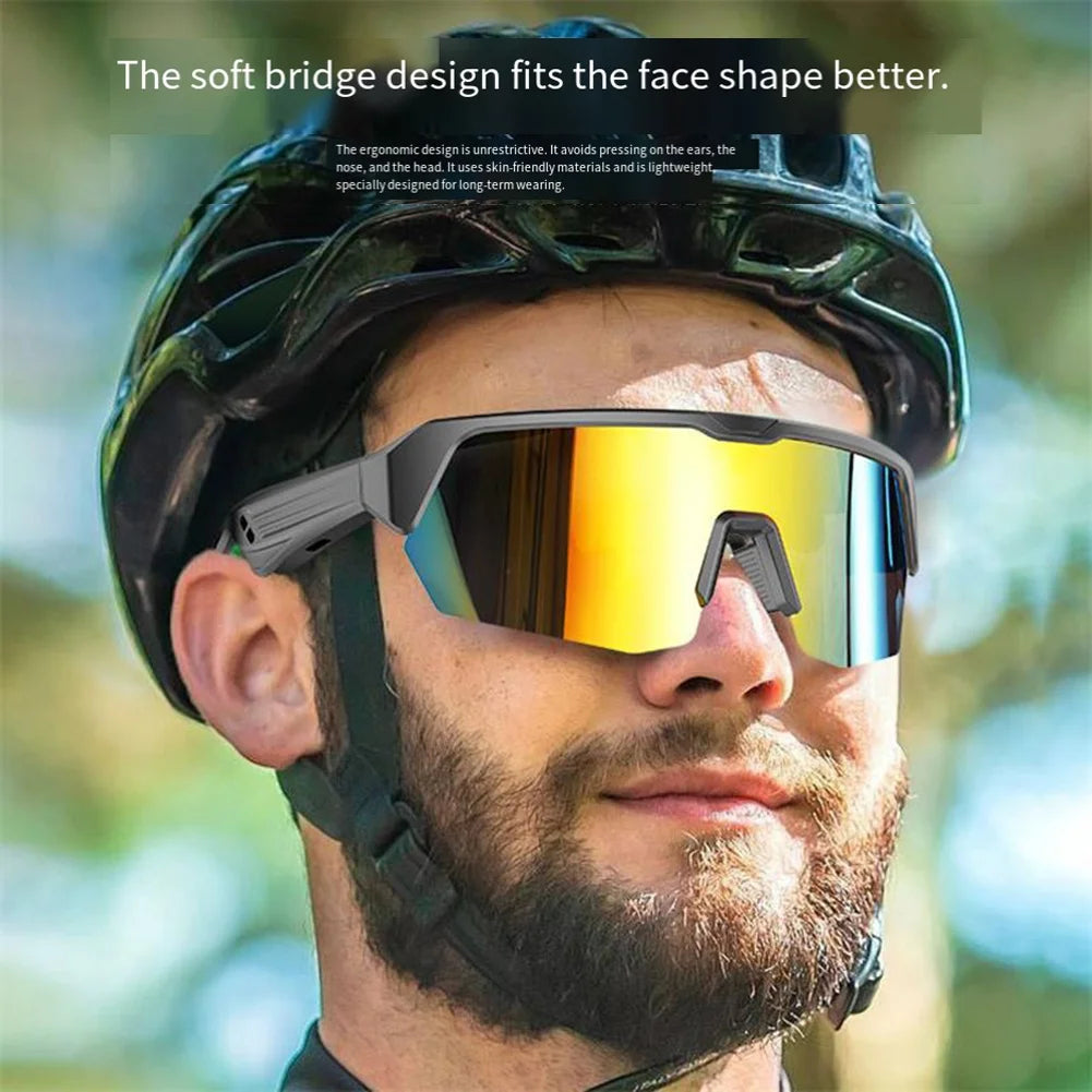 Hot-Smart Glasses Wireless Bluetooth 5.3 Built-In Microphone Speaker Touch Voice Control Assistant Compatible Sunglasses Glasses Vue