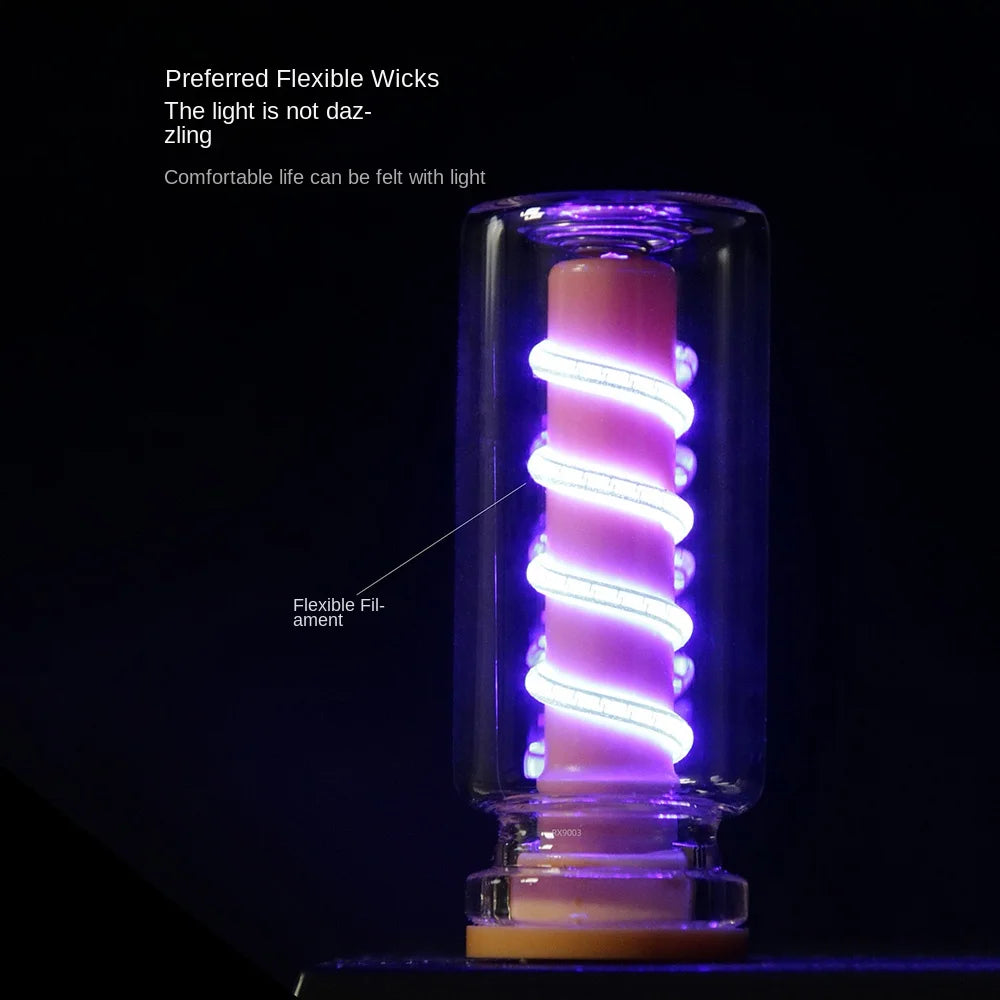 Touch Control USB Night Light Spiral Filament Dimming LED Atmosphere Lamp Portable Decorative Lighting Mini Nightlight Vue
