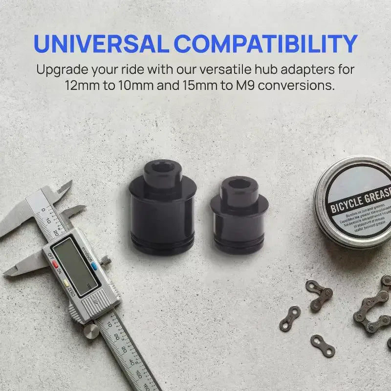 12/15mm To 9mm Thru-Axle Quick Release/QR Hub Adapter Bikes Rear Wheel Hub Shaft Mountain Bicycle Adapter Accessories Vue