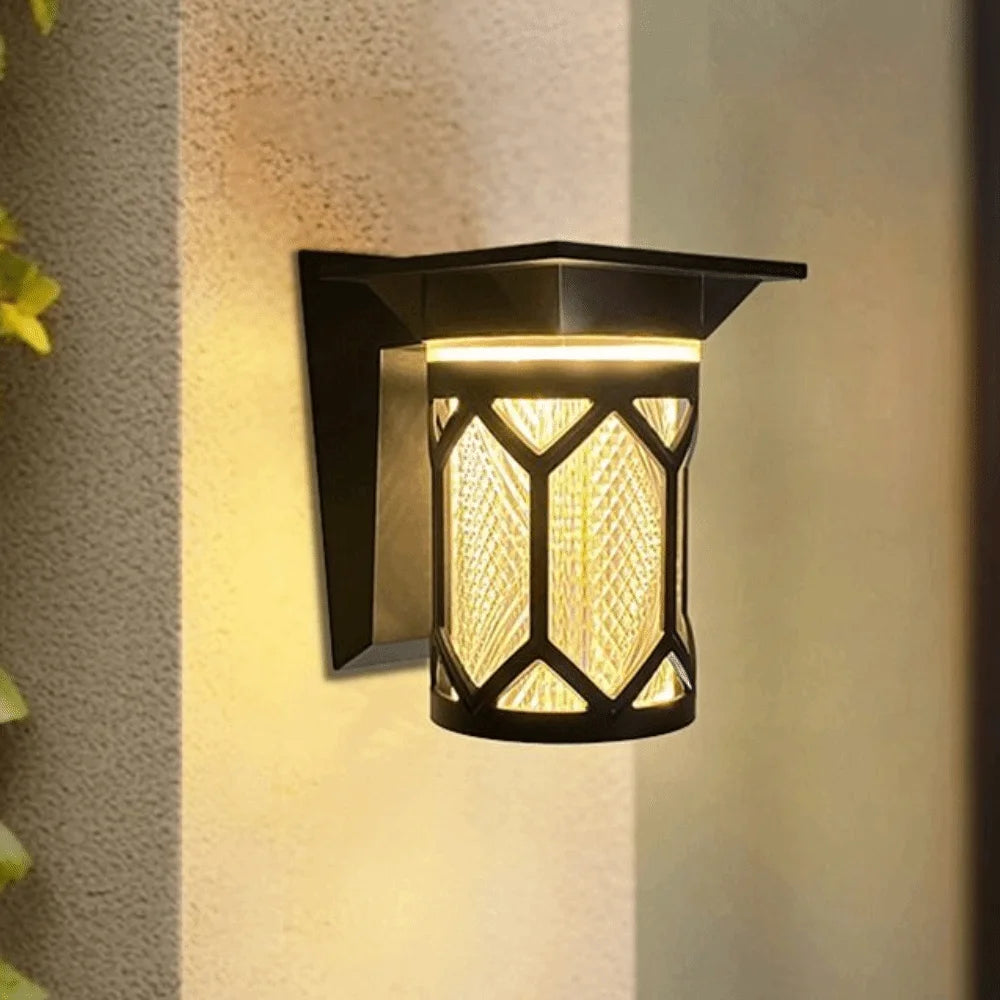 IP54 Rating Solar Wall Lights 3 Color Lights Waterproof Intelligent Wall Sconce Round/Square Remote Control LED Solar Lamp Porch Vue