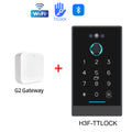 TTLOCK Fingerprint & Facial Attendance Machine Password RFID Card Multiple Mobile Phone App Open Biometric Door Lock Time Record Vue H3D-TTLOCK-G2