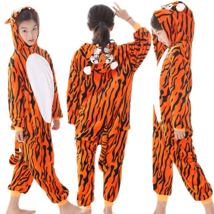 Kigurumi Onesie Kids Capybara Pajamas For Children Christmas Blanket Sleepers Baby Costume Winter Boy Girl Cat Jumspuit Vue