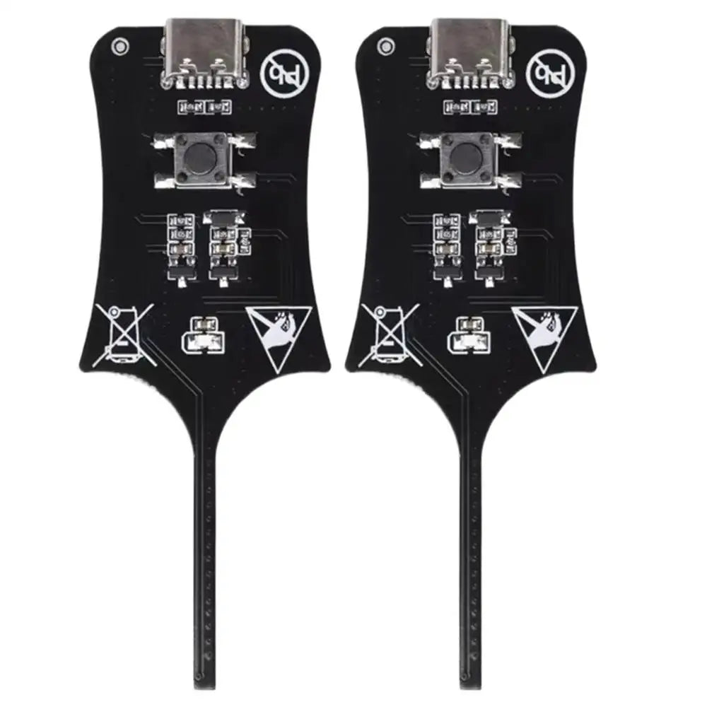 2 Piece High Sensitivity Quick Check Type C Inductance Meter Tester for Phone Repair Electronics Circuit Board Laptop Workshop Vue Black