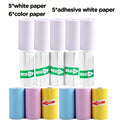 Mini Printer Sticker Paper, Thermal Paper Rolls For C9 C15 Mini Printer Kids Instant Camera, Color Self-Adhesive Paper 25X57mm Vue 16 Rolls
