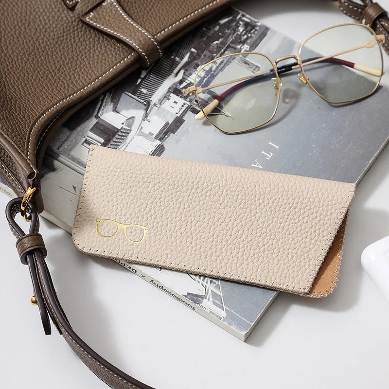 1PCS Unisex Soft Glasses Protective Case Cover Sunglasses Case Box Glasses Bag Eyewear Protector Reading Eyeglasses Pouch Vue White
