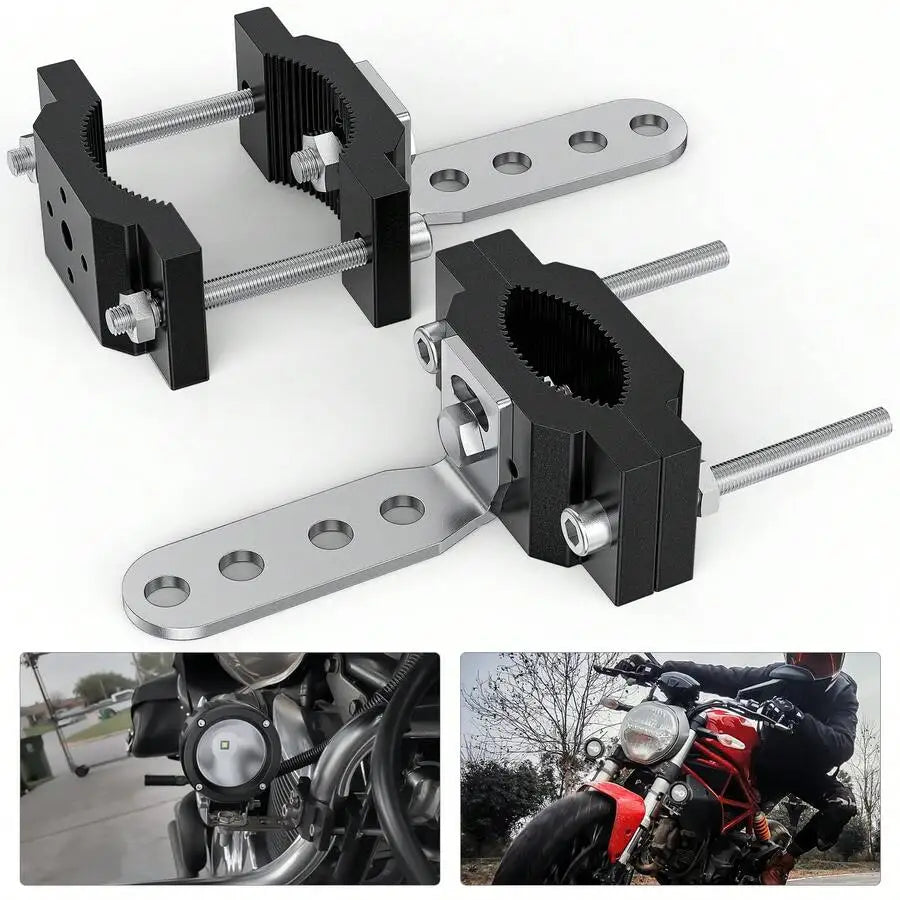 Nilight Light Bar Mount Bracket 0.7-2 Inch Tube Clamp for Motorcycle LED Light Pods ATV UTV Offroad Roof Rack Bumper Mount Vue United States black