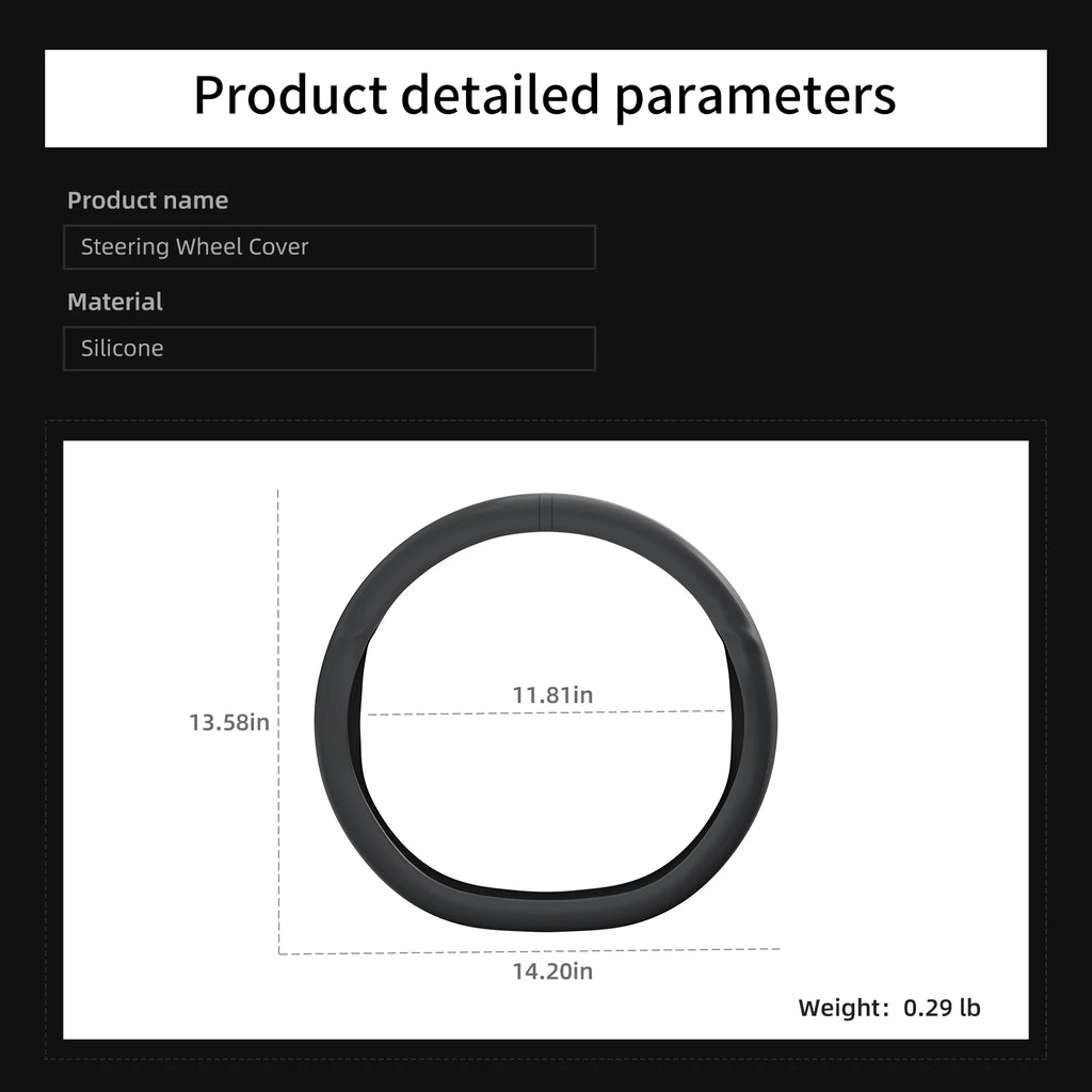 Silicone Steering Wheel Cover – Tesla Model 3 & Model Y Steering Wheel Cover Vue