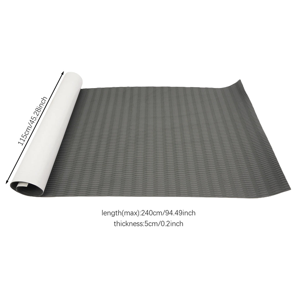 EVA Boat Flooring Mat 240x115cm Non-Slip Self-Adhesive Marine Deck Marine Decking Mat Vue