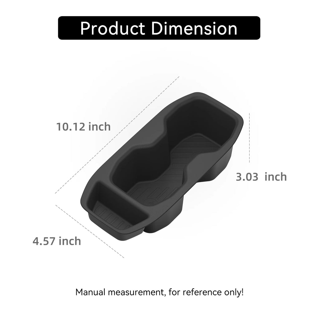 Smabee for Chevrolet Chevy Bolt 2027+ TPE Center Console Cup Holder Shock-Absorbing Insert Drinks Storage Box Accessories Vue