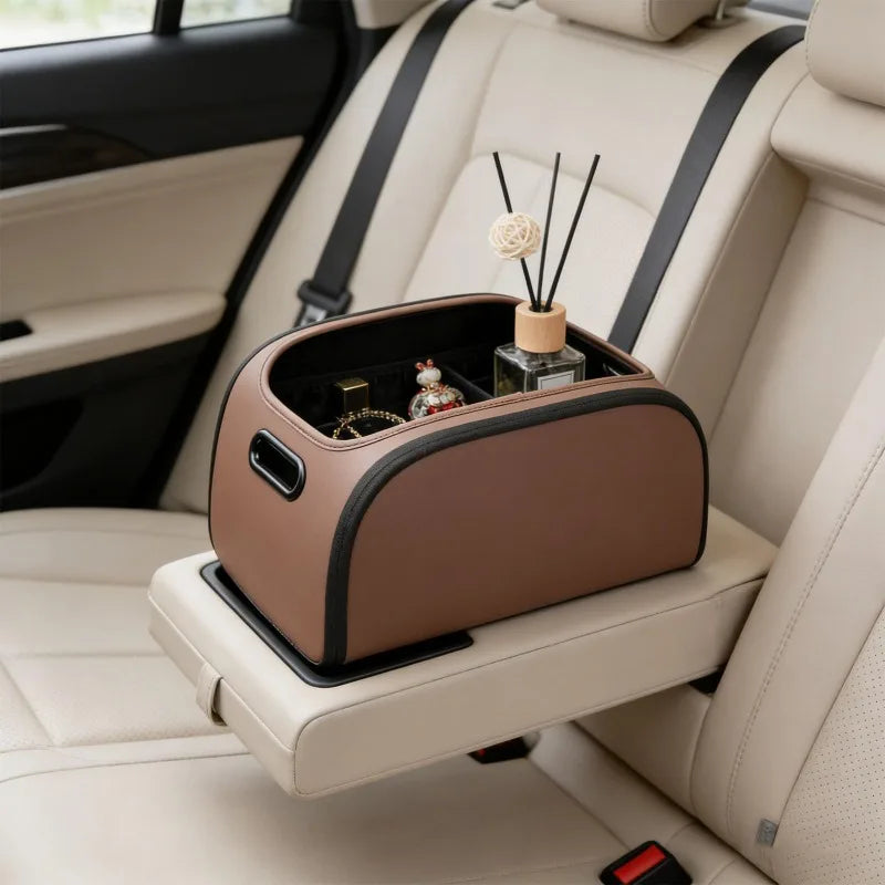 Car Trunk Storage Box, Front Passenger Premium Storage Compartment, Large-capacity Organizer, Wide-open Storage Box, Foldable Vue