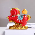 Vivid Resin Horse Figurine Desktop Ornament Chinese Style New Year Mascot Miniature Good Luck Red Zodiac Ornaments Office Vue Style5