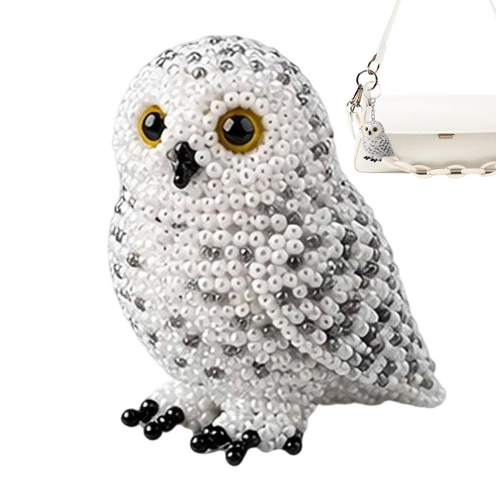 3D Beaded Bird DIY Kit, Cute Animal Beadwork Craft Set, Creative Handmade Figurine for Home Desk Shelf Decor Party Gift Vue