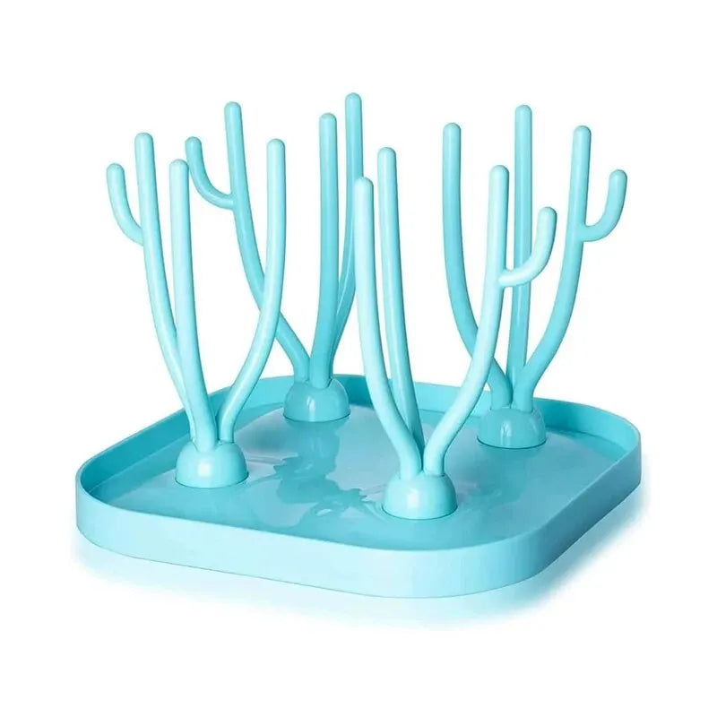 Baby Bottle Multi Functional Removable Dry Rack Pacifiers baby accessories Teat Cup Cleaning Drainer Drying Drip Water Tray Vue B398 Blue