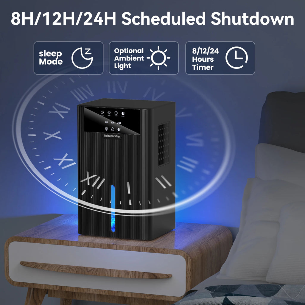 Portable Home Dehumidifier Moisture Absorber Air Purifier Drying
