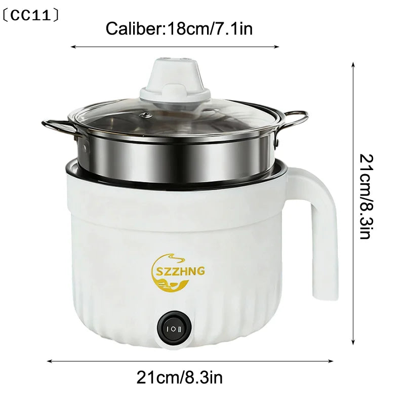 Mini Rice Cooker With Steamer Small Non Stick Hot Pot Multil Lutuan Ng Kanin 1.8L Cheap Rice Cooker Electric Heating Pot〔CC11〕 Vue