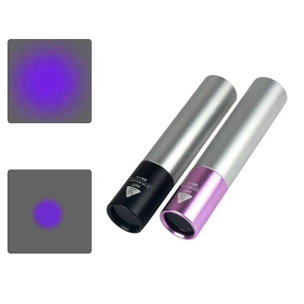 365nm Wavelength UV LED Flashlight 15 Watt Power Rechargeable Battery Ultraviolet LED Flashlight Filtered UV Light Vue