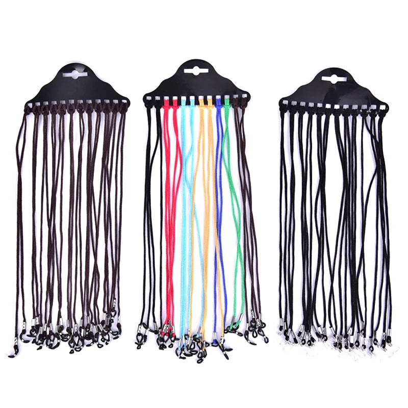 12Pcs/Set Multicolor Sunglasses Lanyard Cord Eyeglass Reading Glasses Chain Glasse Necklace Cord Vue
