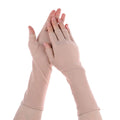 Sunscreen Protection Fingerless Long Gloves Women Arm Cool Summer