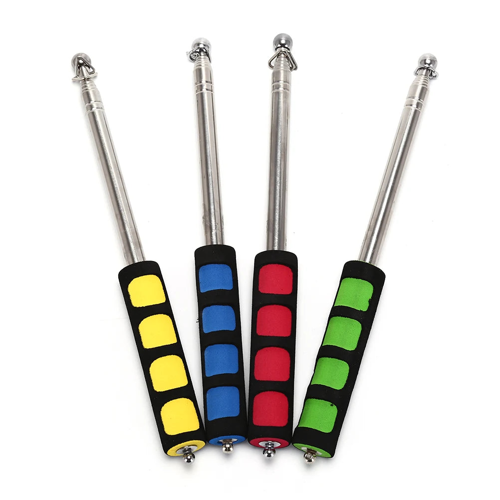 1.2M Flag Pole Portable Telescopic Flag Handheld Pole Tool for Flags Windsocks Vue