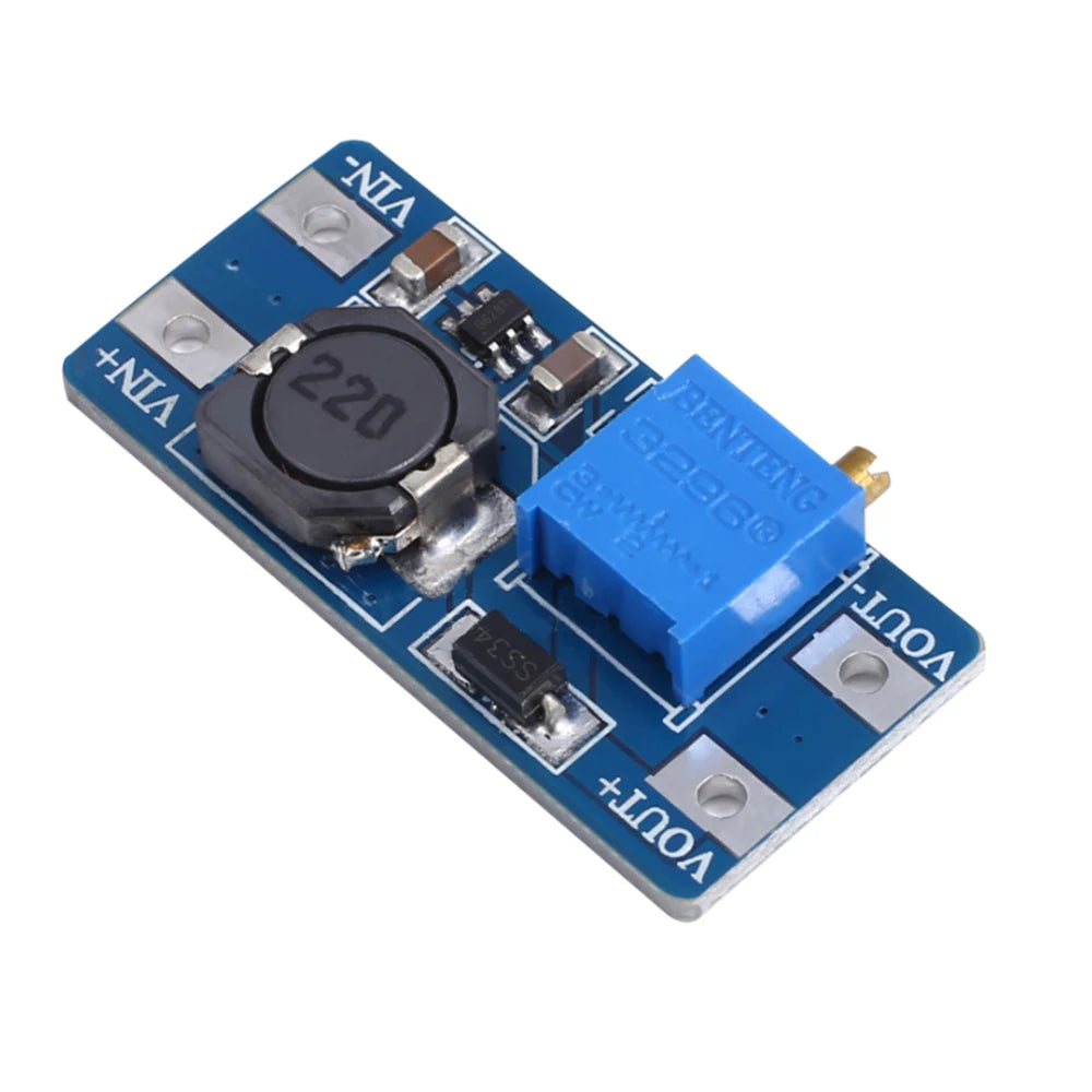 10PCS 2A Max MT3608 Adjustable 3V/5V to 5V/9V/12V/24V DC-DC Step Up Power Module Vue