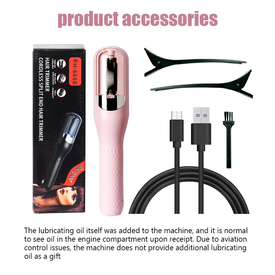 Hair End Cutting Machine Hair Split Ends Trimmer Automatic Split End Remover Damaged Hair Repair Care Treatment Vue