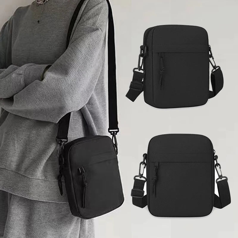 Neutral Shoulder Bag Men Women Small Square Suitable Travel
