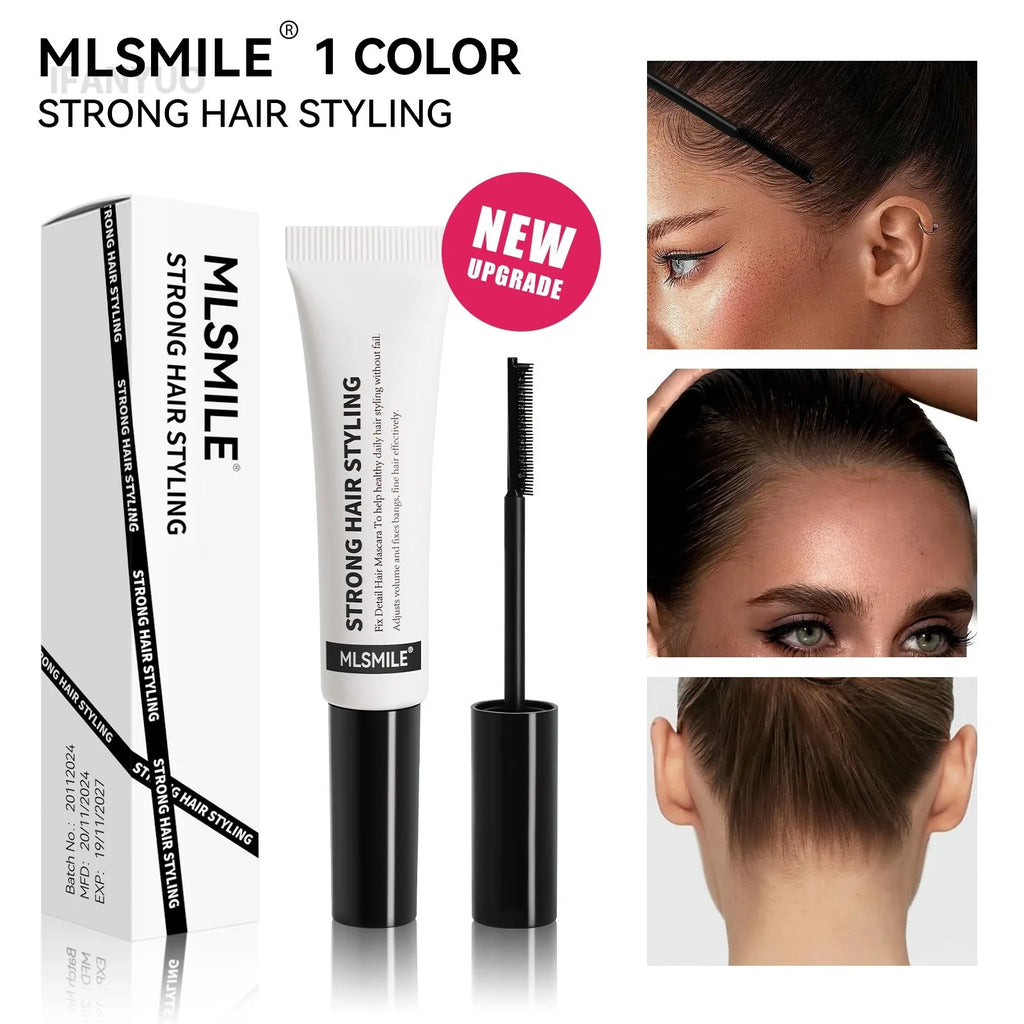 Portable Broken Hair Styling Gel Transparent Hair Shaping Wax Cream Smoothing Finishing Stick Mascara Brush Not Greasy Hair Care Vue