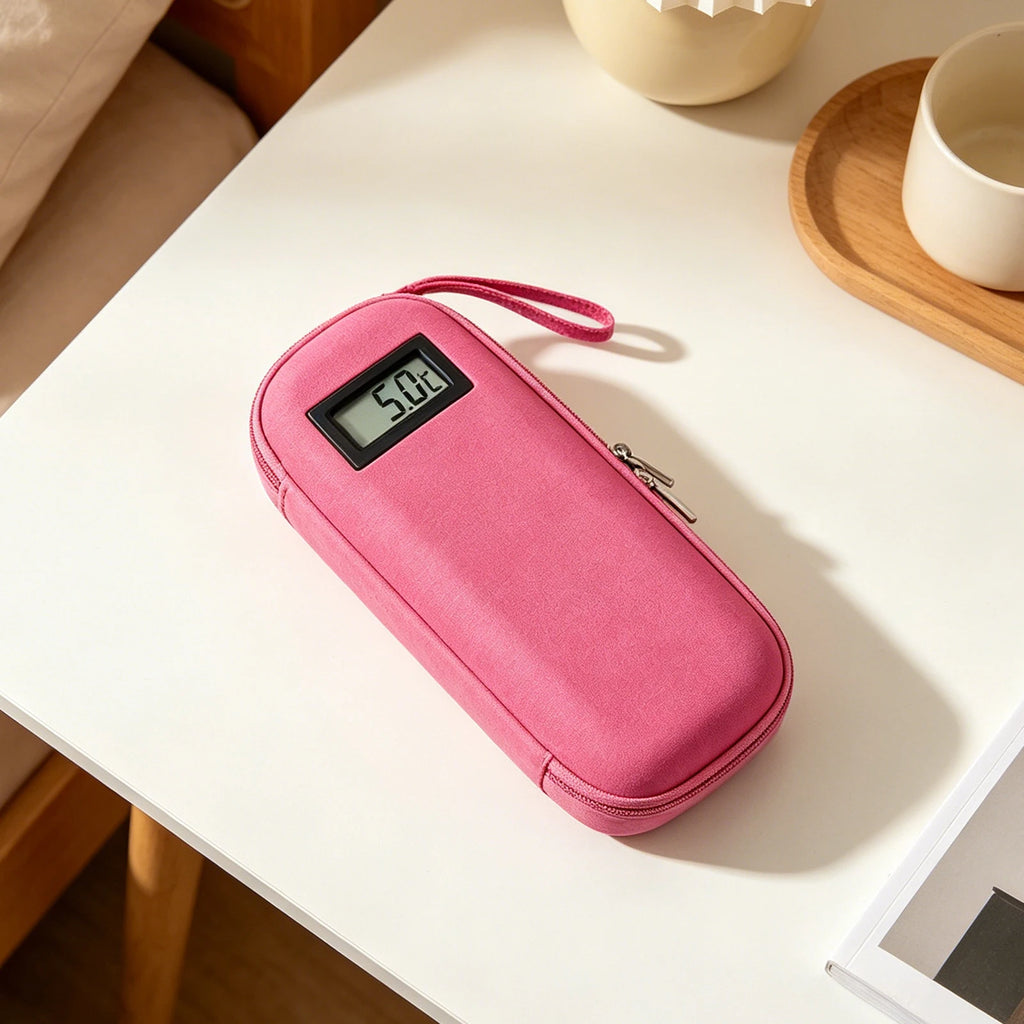 Portable Medicine Cooler Case with Temperature Display Medicine Cooler Case Vue