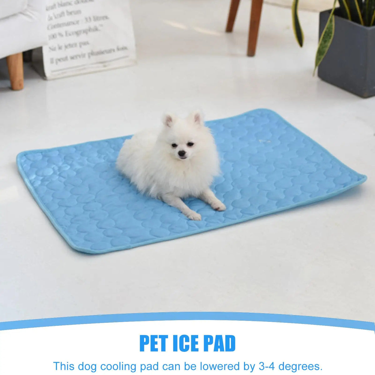 62X50cm/70X55cm Dog Cooling Pad Washable Waterproof Dog Cooling Blanket Pet Sofas For Travel Camping Offices Home Living Room Vue