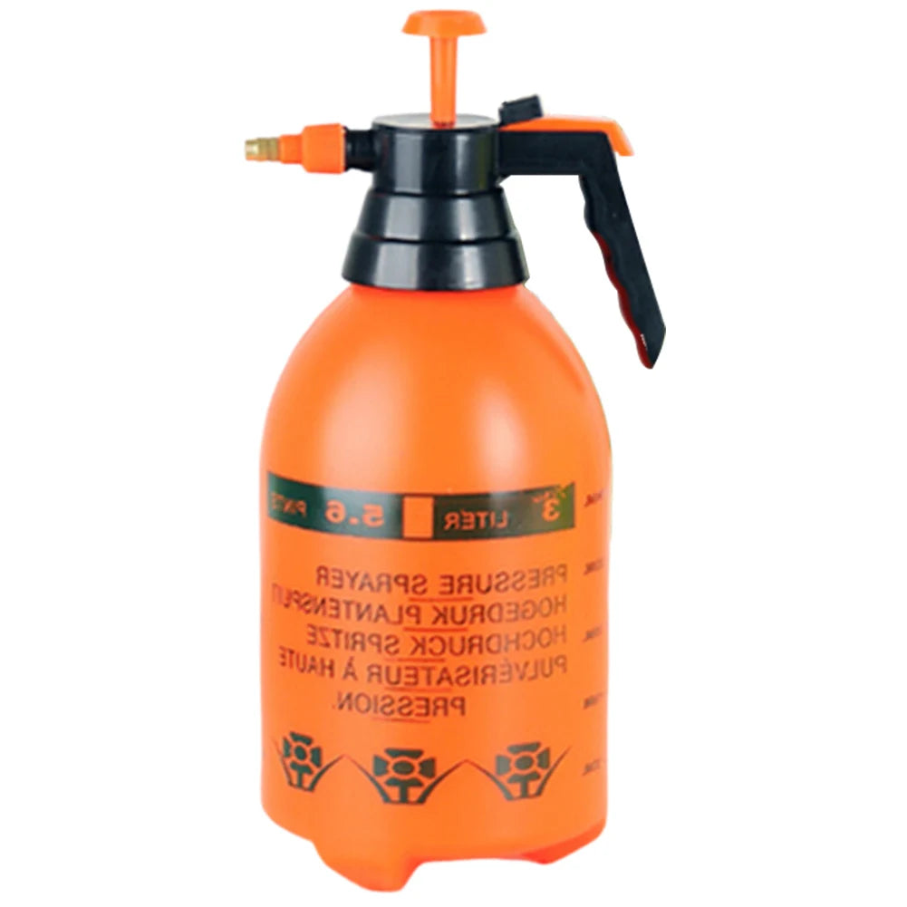 3L Manual Pump Bottle Portable Hand Operated Pressure Spray Bottle Handheld Garden Pump Sprayer Spray Weed Killer/Chemical Water Vue