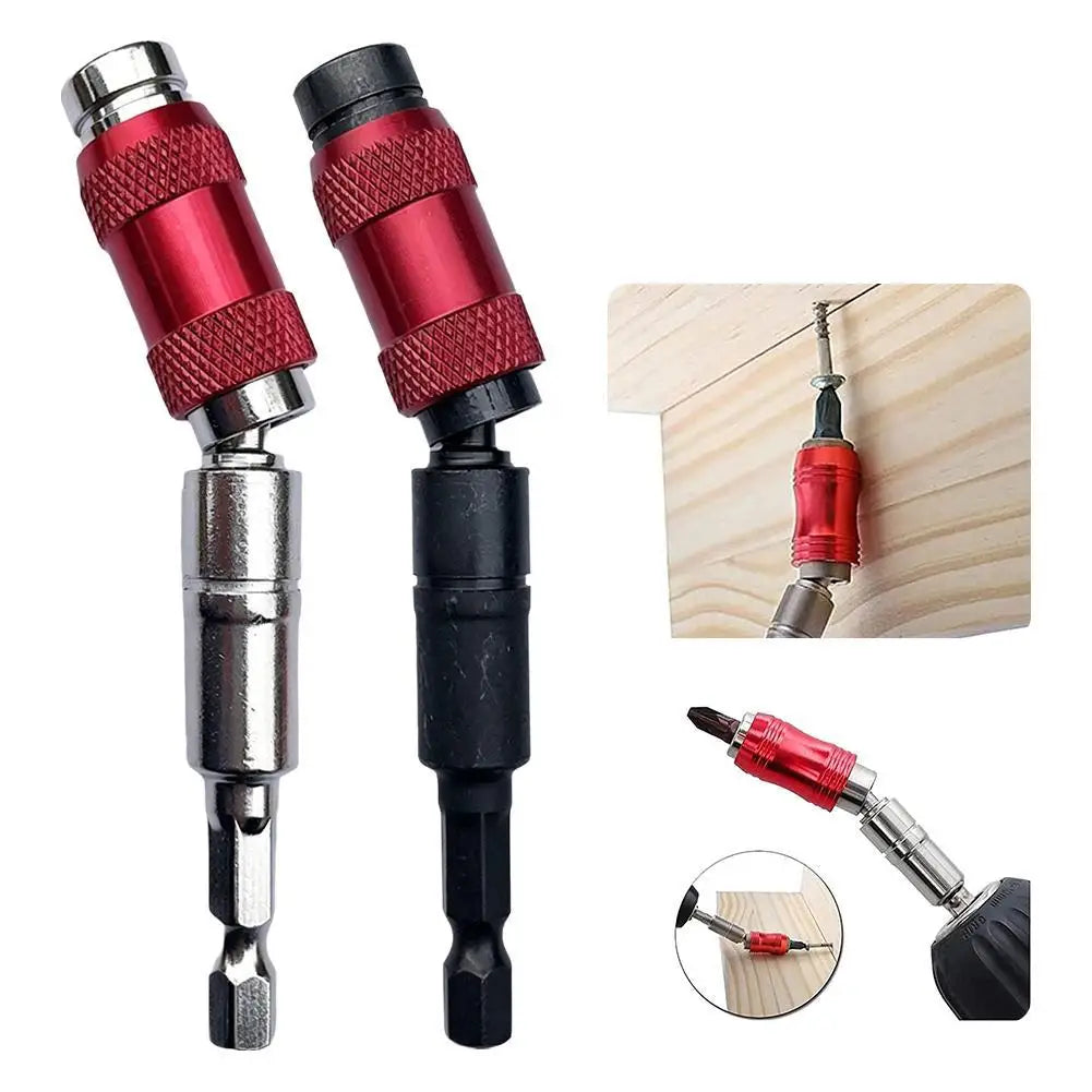 1/4" Hex Shank Magnetic Extension Rod Flexible Shaft Bit Holder Multi-Angle Screwdriver Bit Holder for Electric Drill Tools Vue