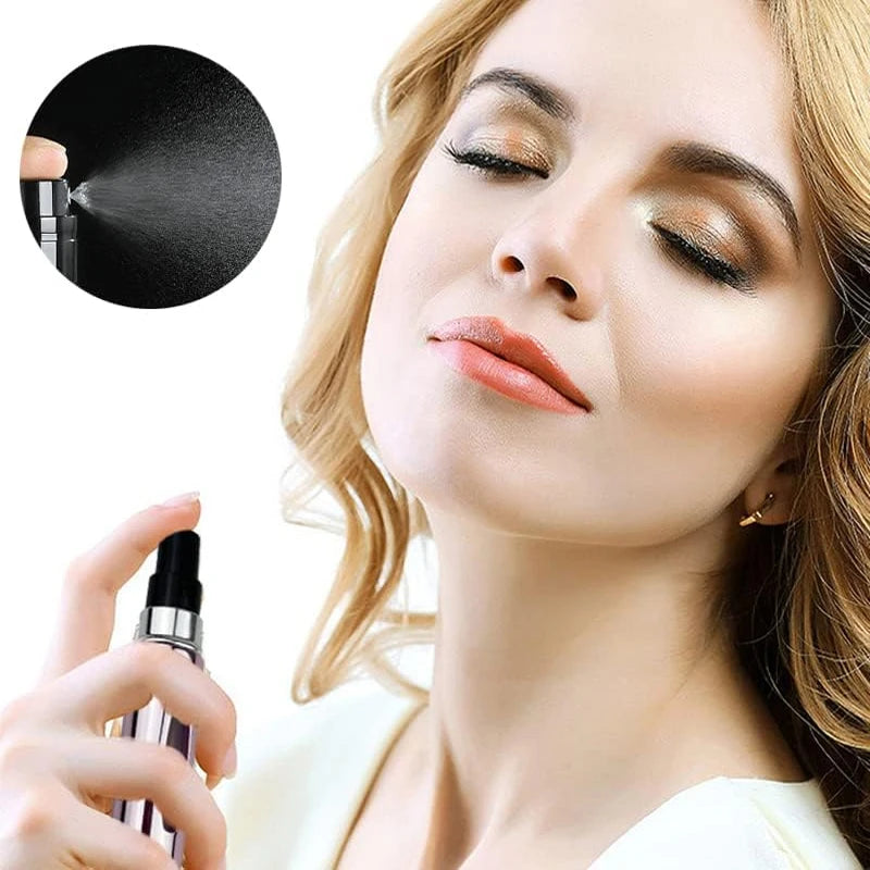 1/4Pc 5ml Perfume Atomizer Portable Liquid Container For Cosmetics Traveling Nalsyao Mini Aluminum Spray Empty Refillable Bottle Vue